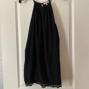 Lace summer dress black